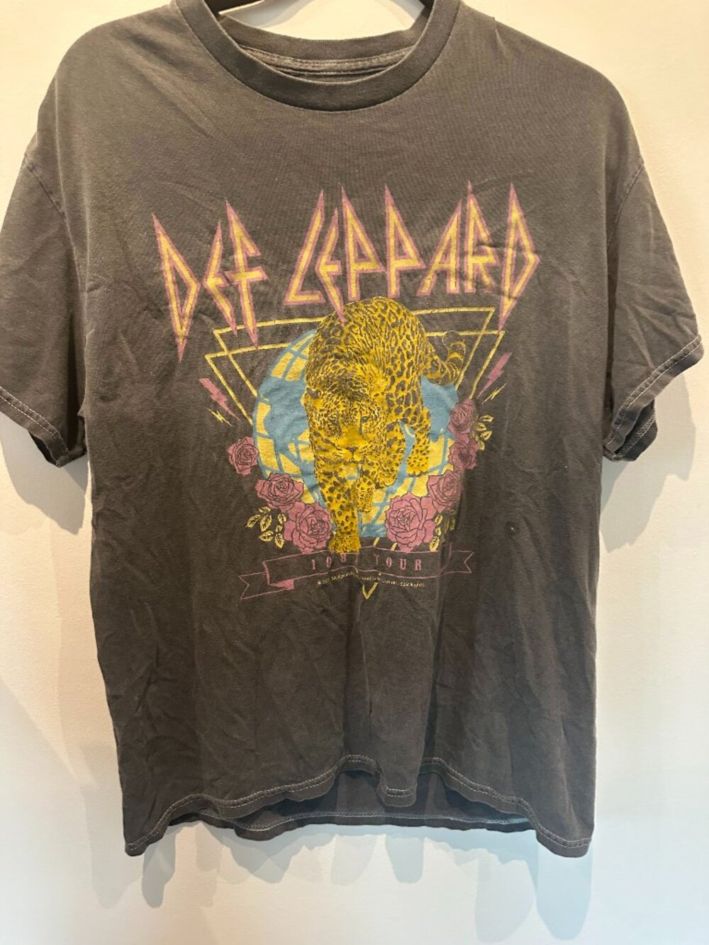 Vinyl Icons Def Leppard 1983 Tour Graphic Band T-Shirt